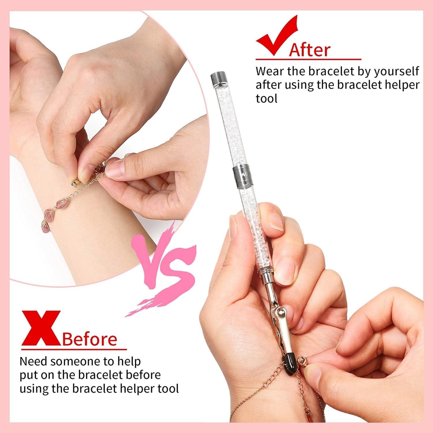 Herramienta de Ayuda para Pulseras WIFORT 18x1cm Blanca