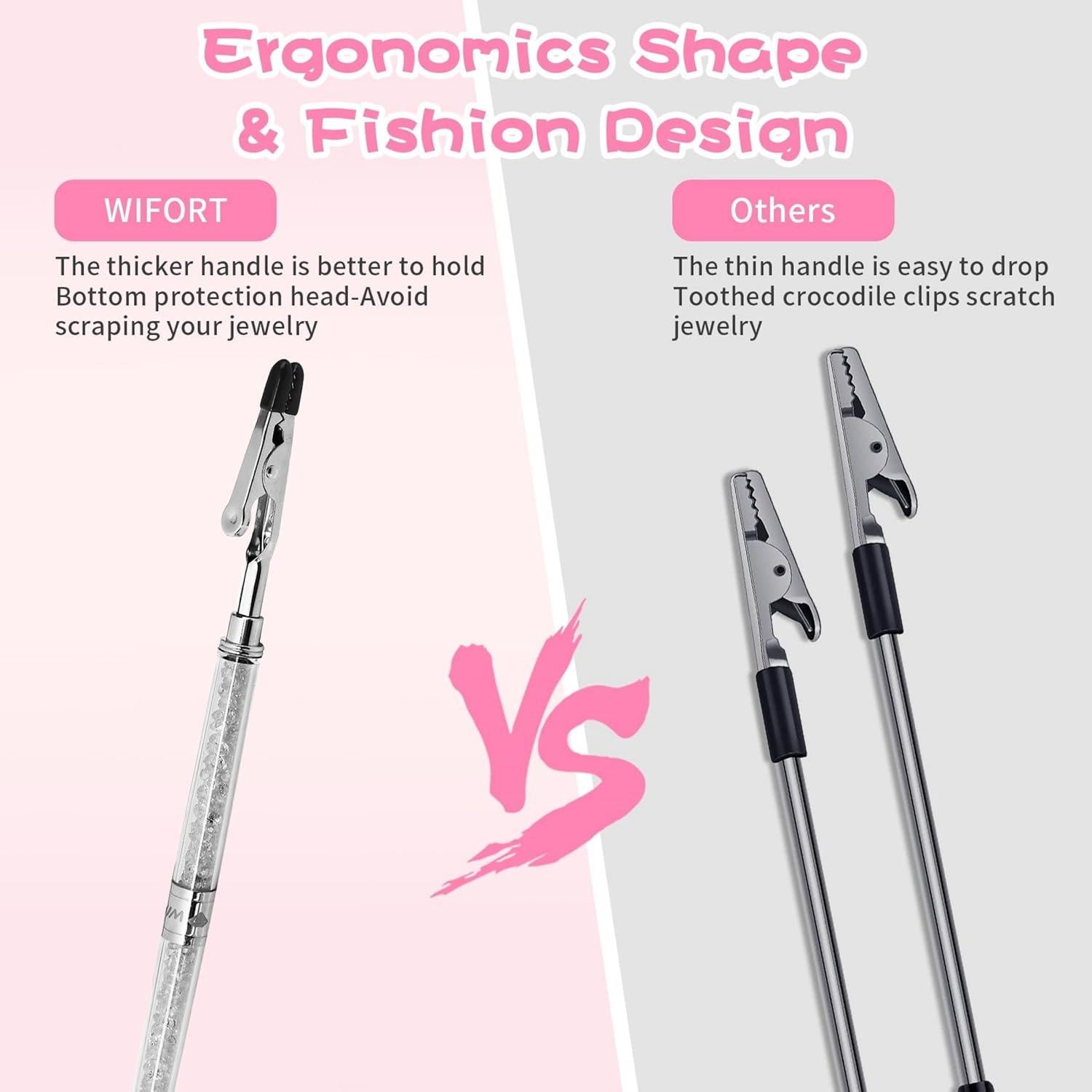 Herramienta de Ayuda para Pulseras WIFORT 18x1cm Blanca