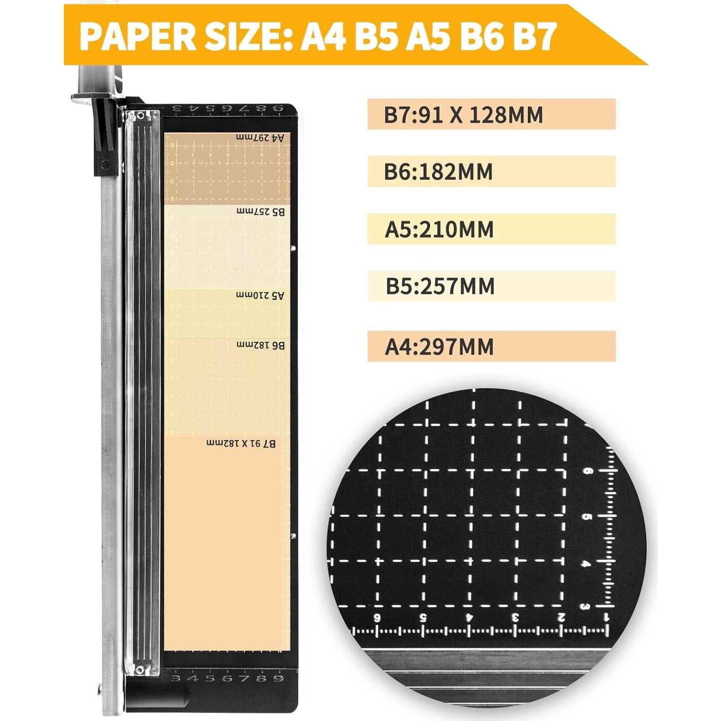 Cortadora de Papel MAKEASY 30.48 cm, Capacidad 8 Hojas