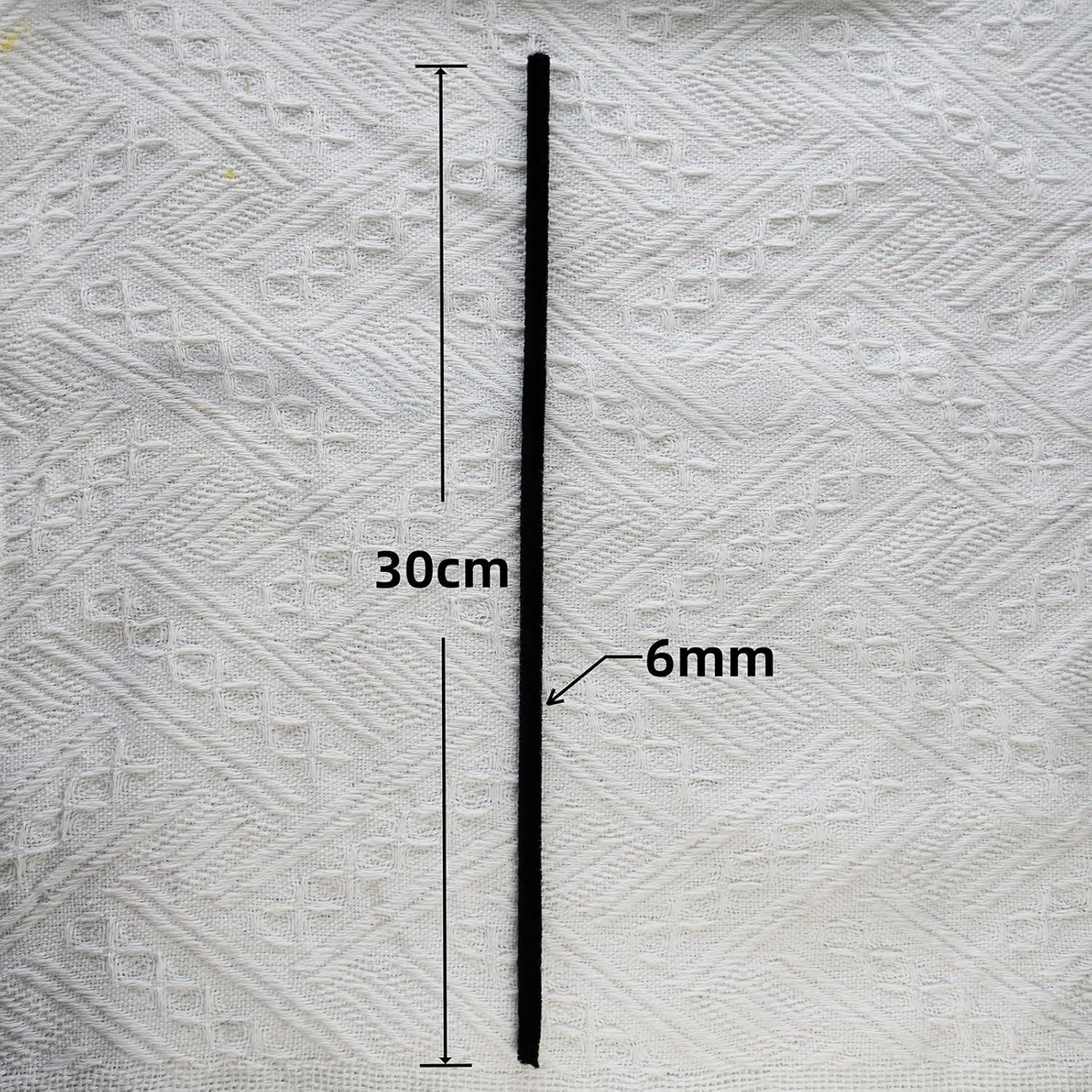 Limpiapipas Negros Qirimoi 200 Pcs 30 cm Manualidades