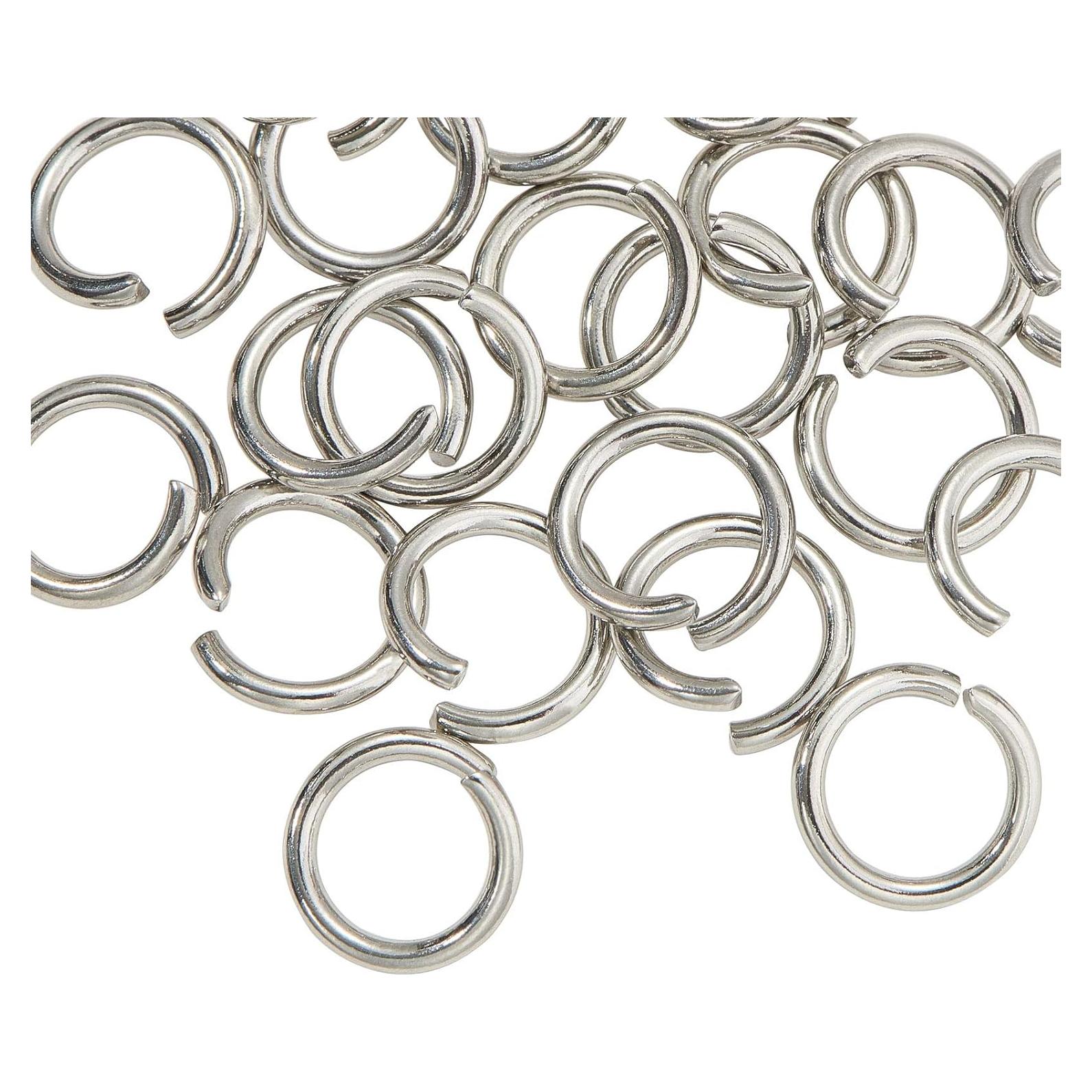 Anillas Abiertas DanLingJewelry 1000 pcs 10mm Acero Inoxidable