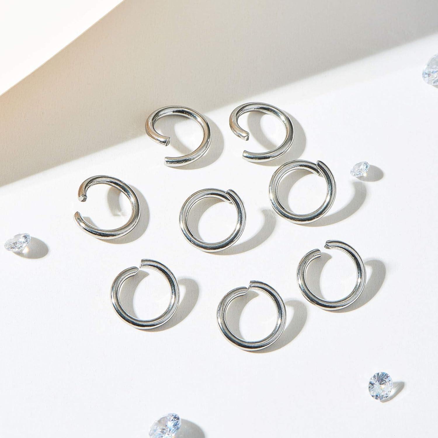 Anillas Abiertas DanLingJewelry 1000 pcs 10mm Acero Inoxidable