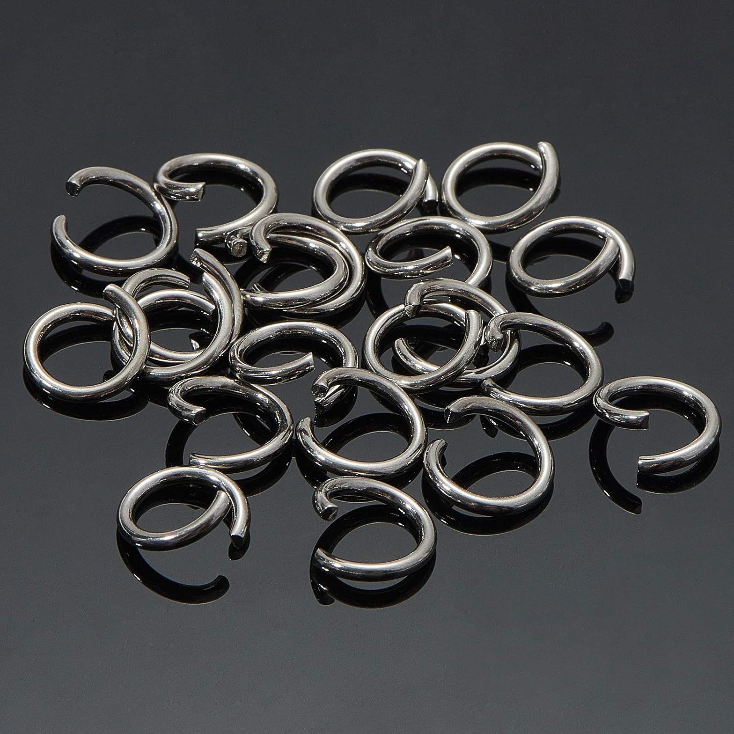 Anillas Abiertas DanLingJewelry 1000 pcs 10mm Acero Inoxidable
