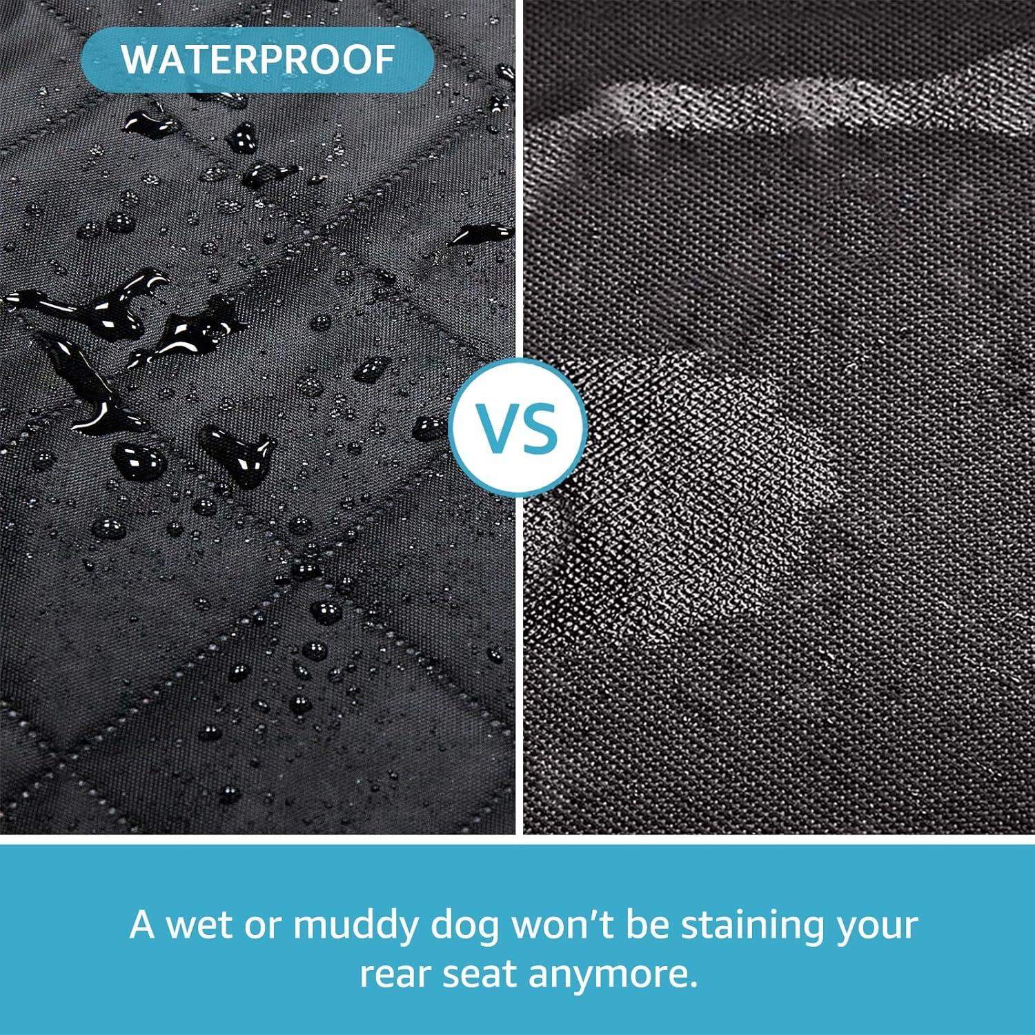 Hamaca de Coche para Perros Lassie Estándar Negra 100% Impermeable