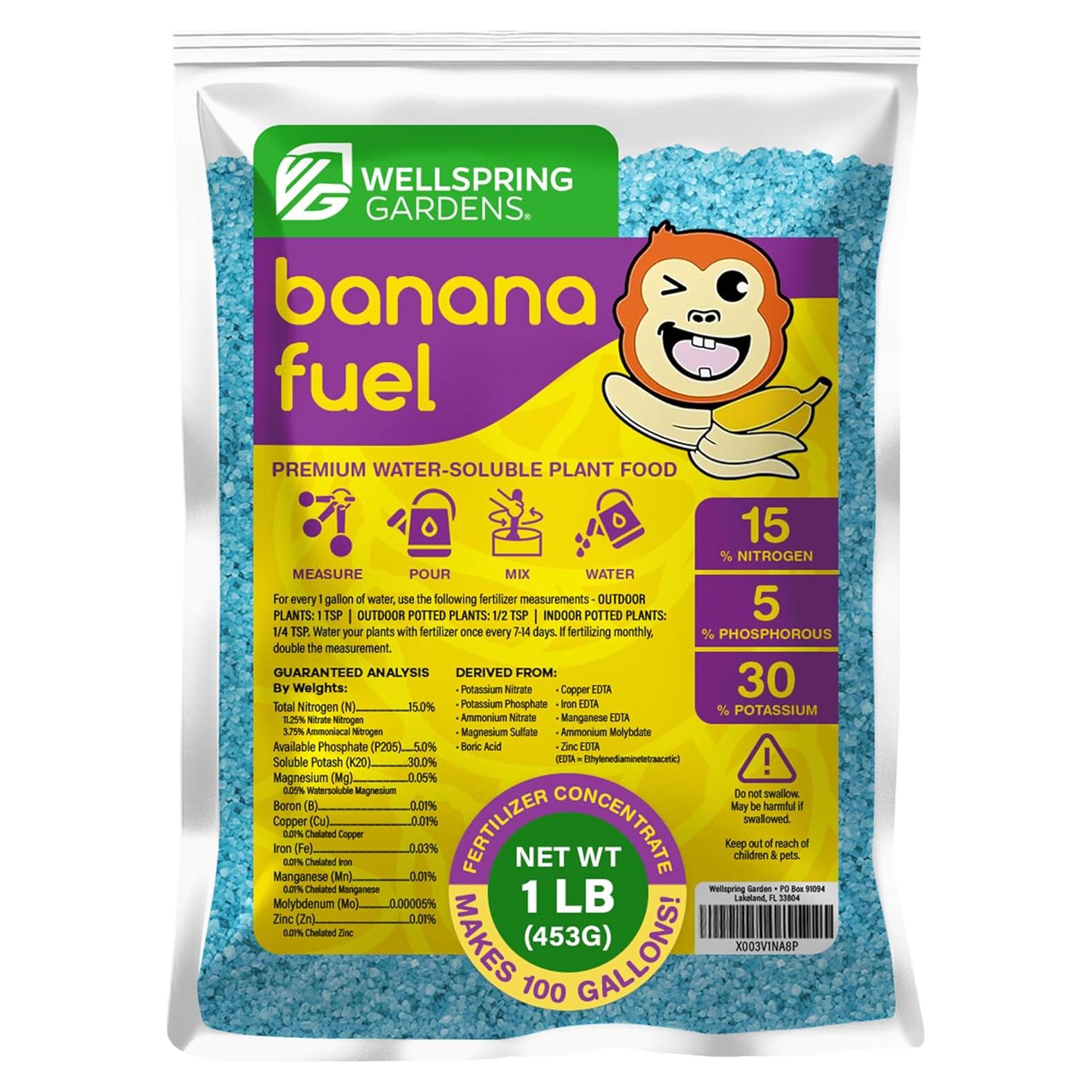 Fertilizante Soluble en Agua Wellspring Gardens 15-5-30 0.45kg