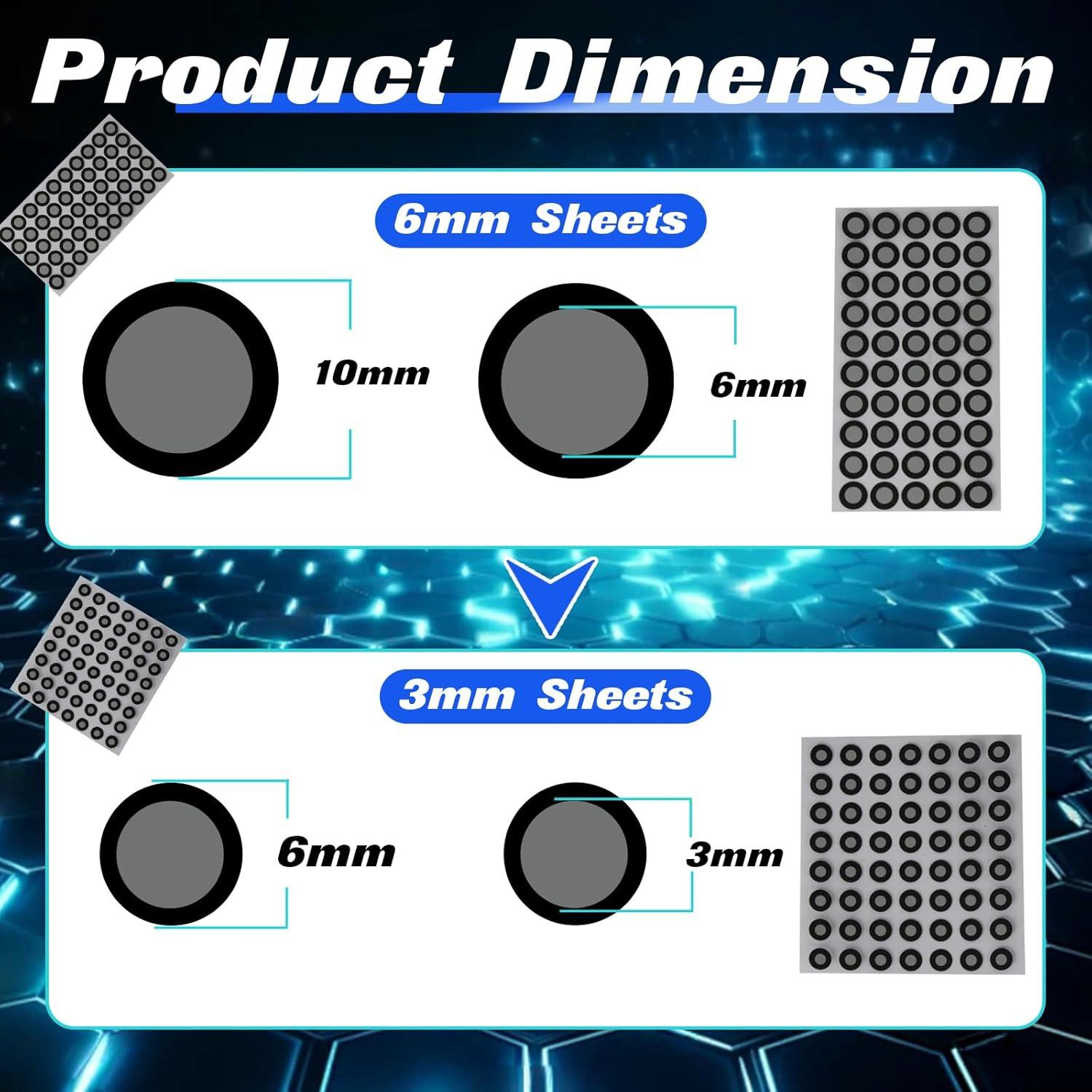 Marcadores de Escaneo 3D Mtuiewo 612 Pcs Alta Reflectividad