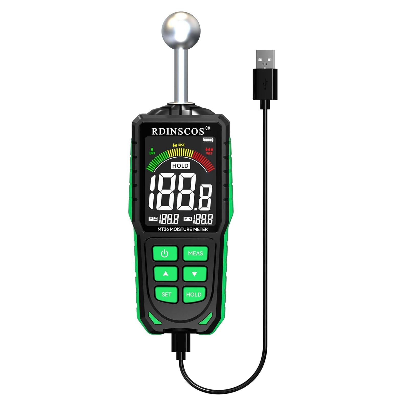 Medidor de Humedad RDINSCOS MT19 para Paneles de Yeso y Madera