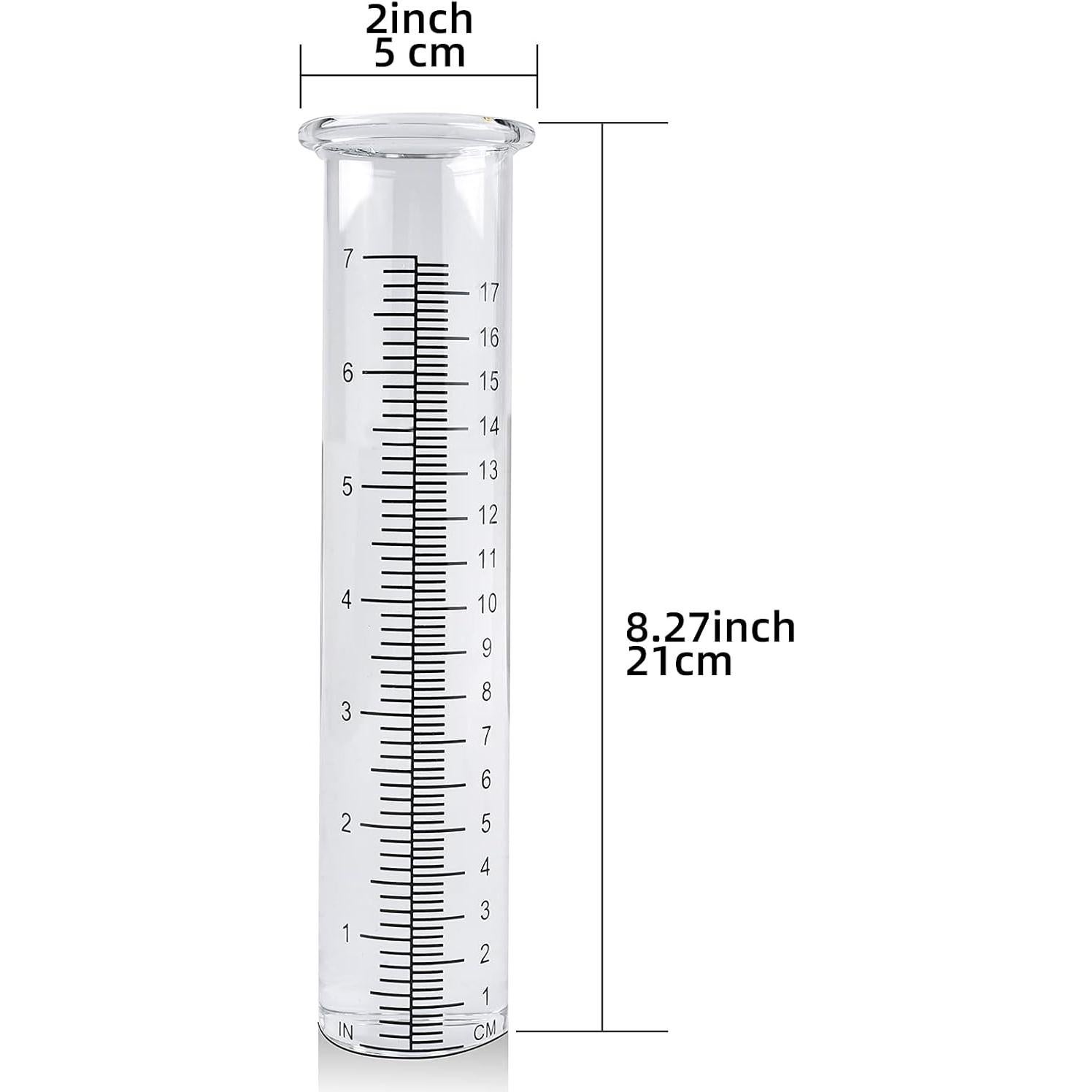 Tubo de Reemplazo para Pluviómetro TBWHL 21 cm Vidrio Transparente
