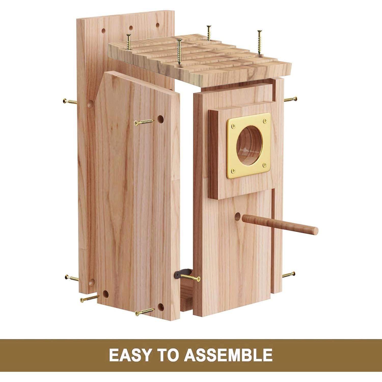 Casa para Aves ColorfulLaVie de Madera 63x27x11 cm con Protector