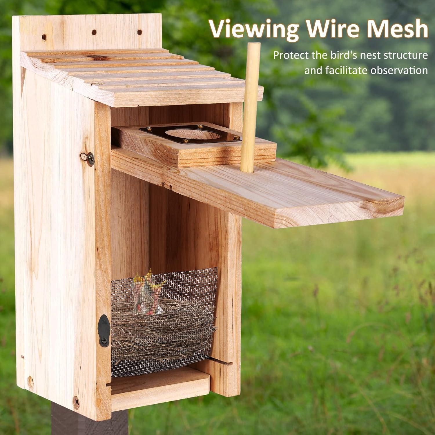 Casa para Aves ColorfulLaVie de Madera 63x27x11 cm con Protector