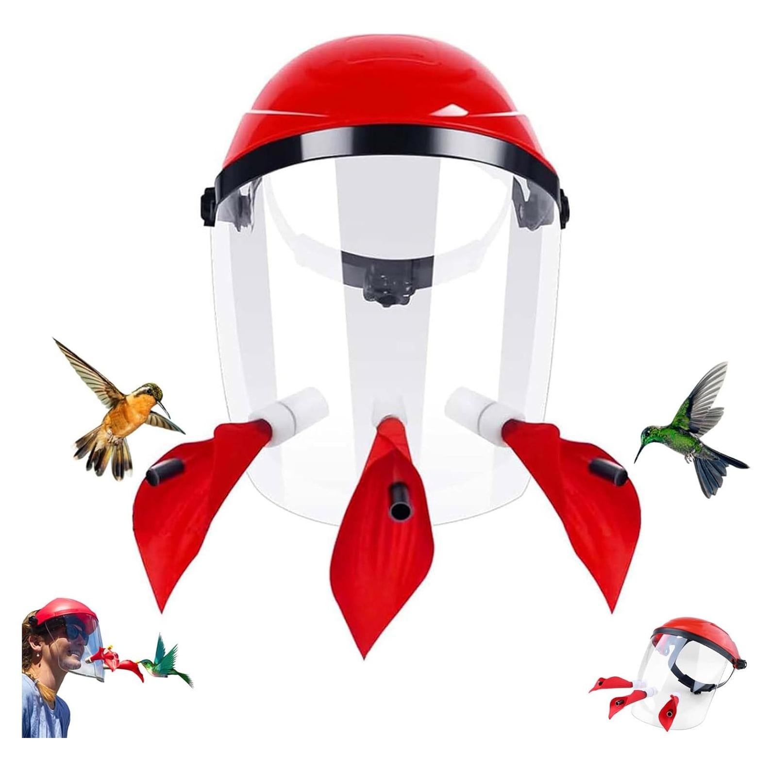 Alimentador de Colibríes Hsmanchry con Diadema Ajustable Rojo