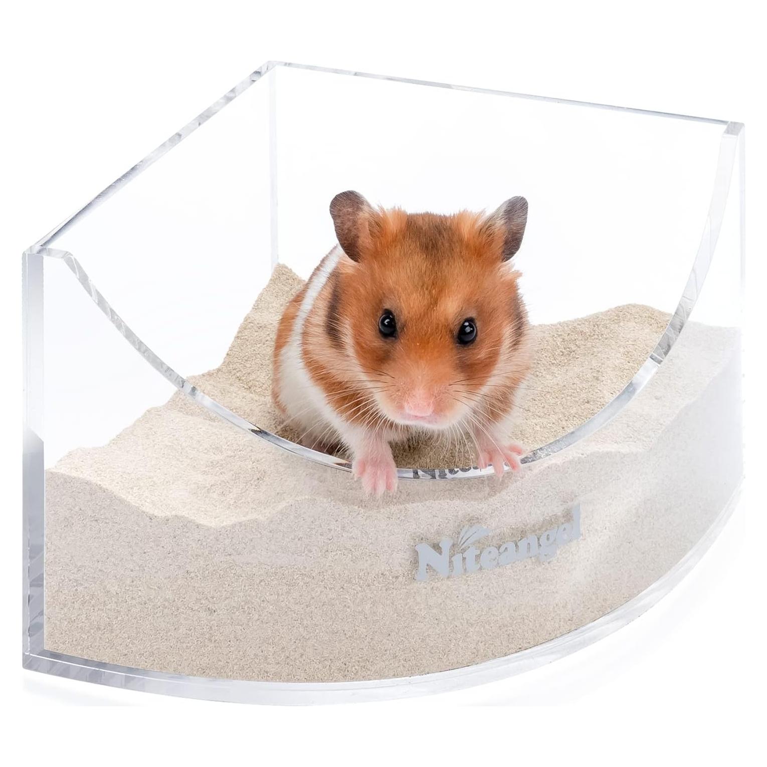 Caja de Baño de Arena Niteangel para Hámsters y Mascotas Pequeñas