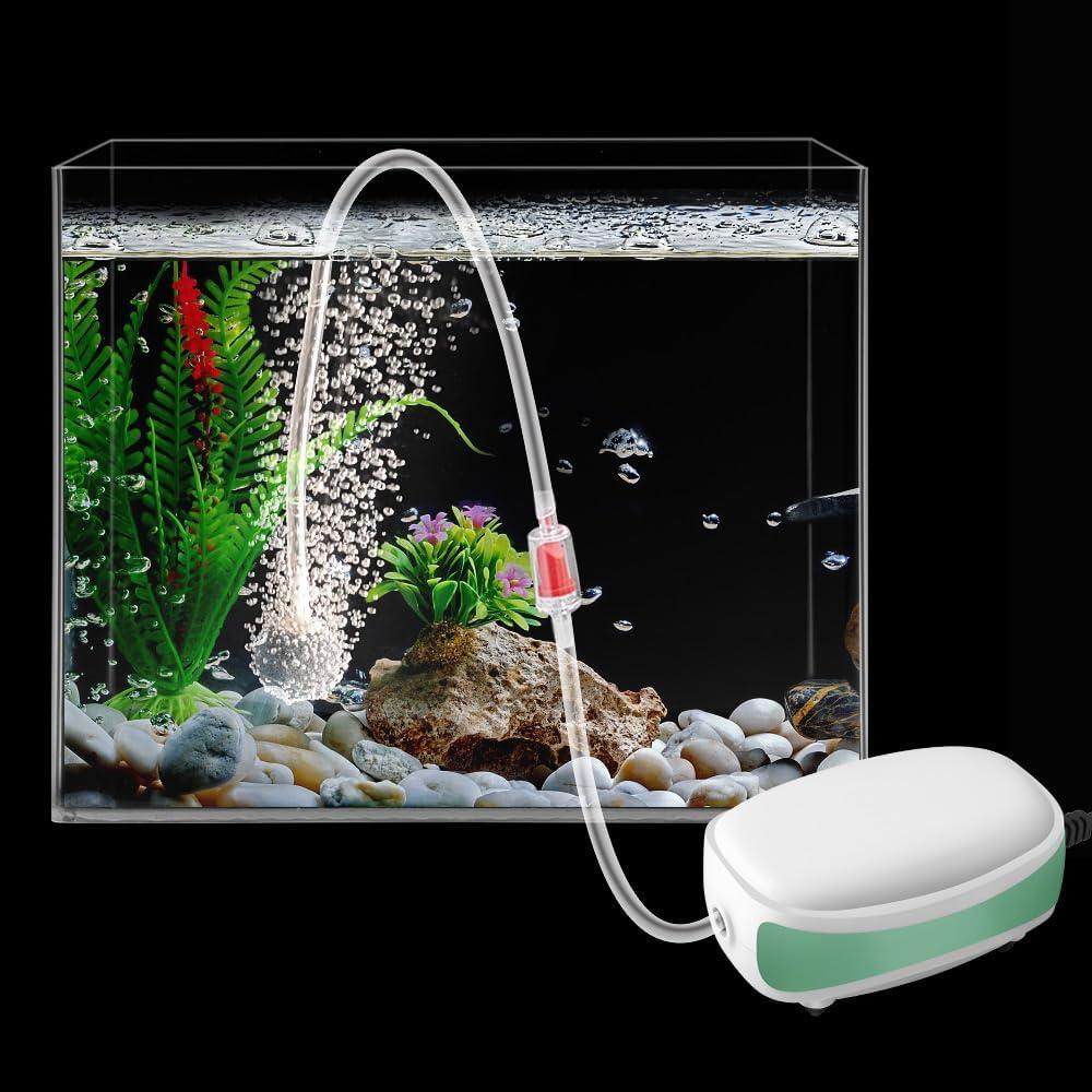 Bomba de Aire para Acuario FEDOUR 2W Ultra Silenciosa 90.8L/h