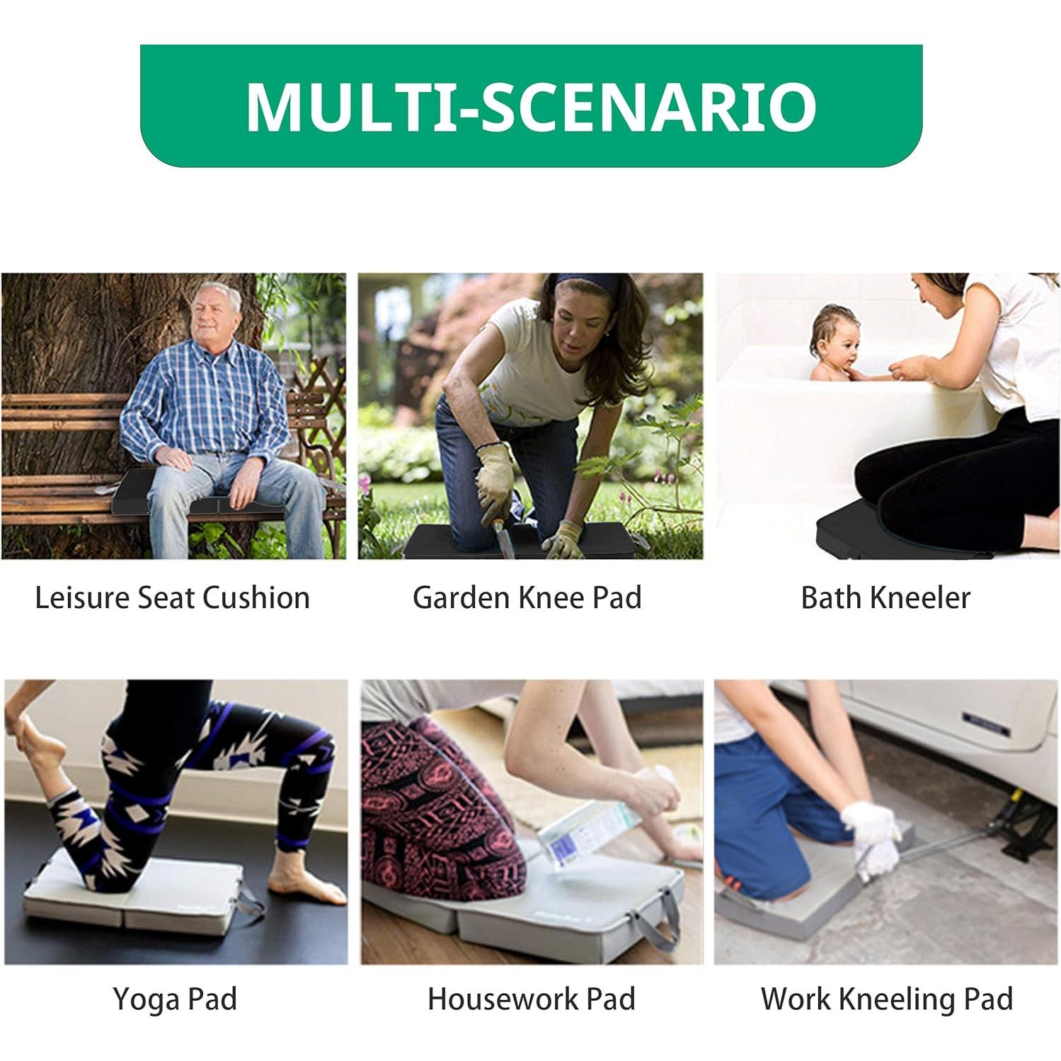 Almohadilla para Arrodillarse ECODESEO Grande Negra Impermeable