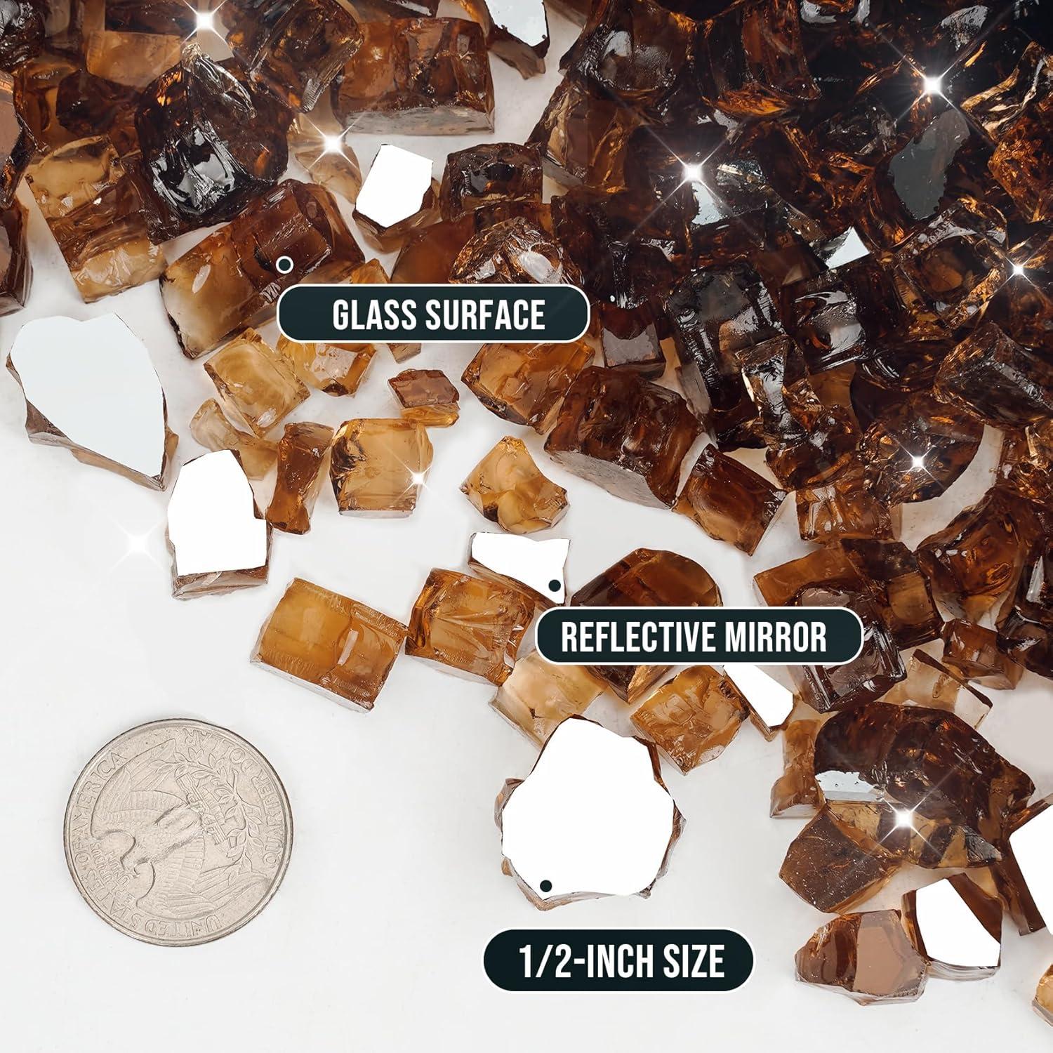 Vidrio de Fuego Cobre Reflectante Skyflame 4.56 kg 1/2"