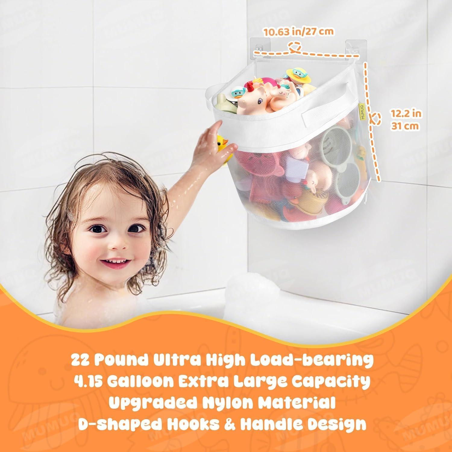 Organizador de Juguetes de Baño MUMUQ Grande 4.15 Galones