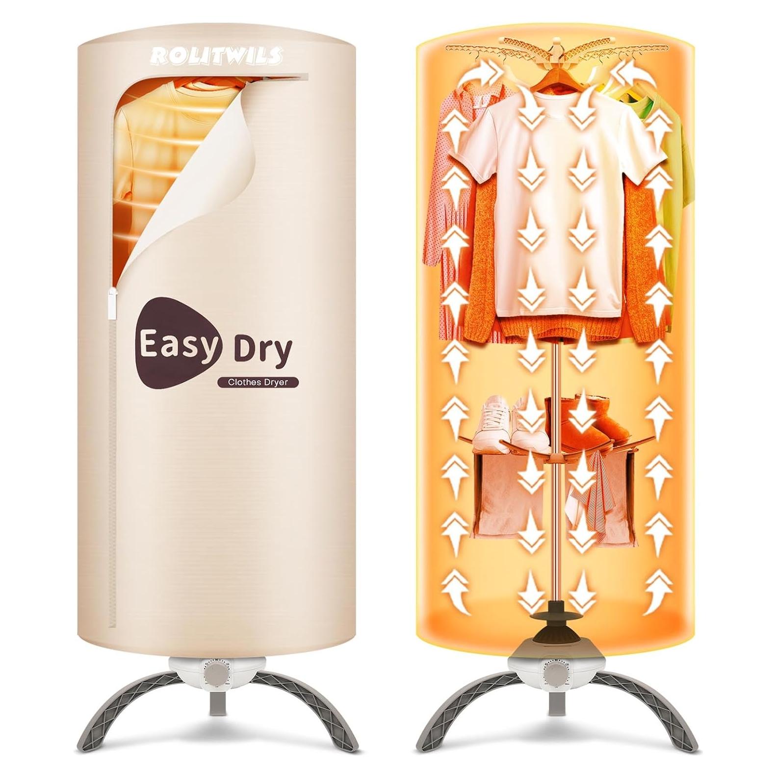 Secadora de Ropa Portátil Rolitwils GR992 900W Compacta