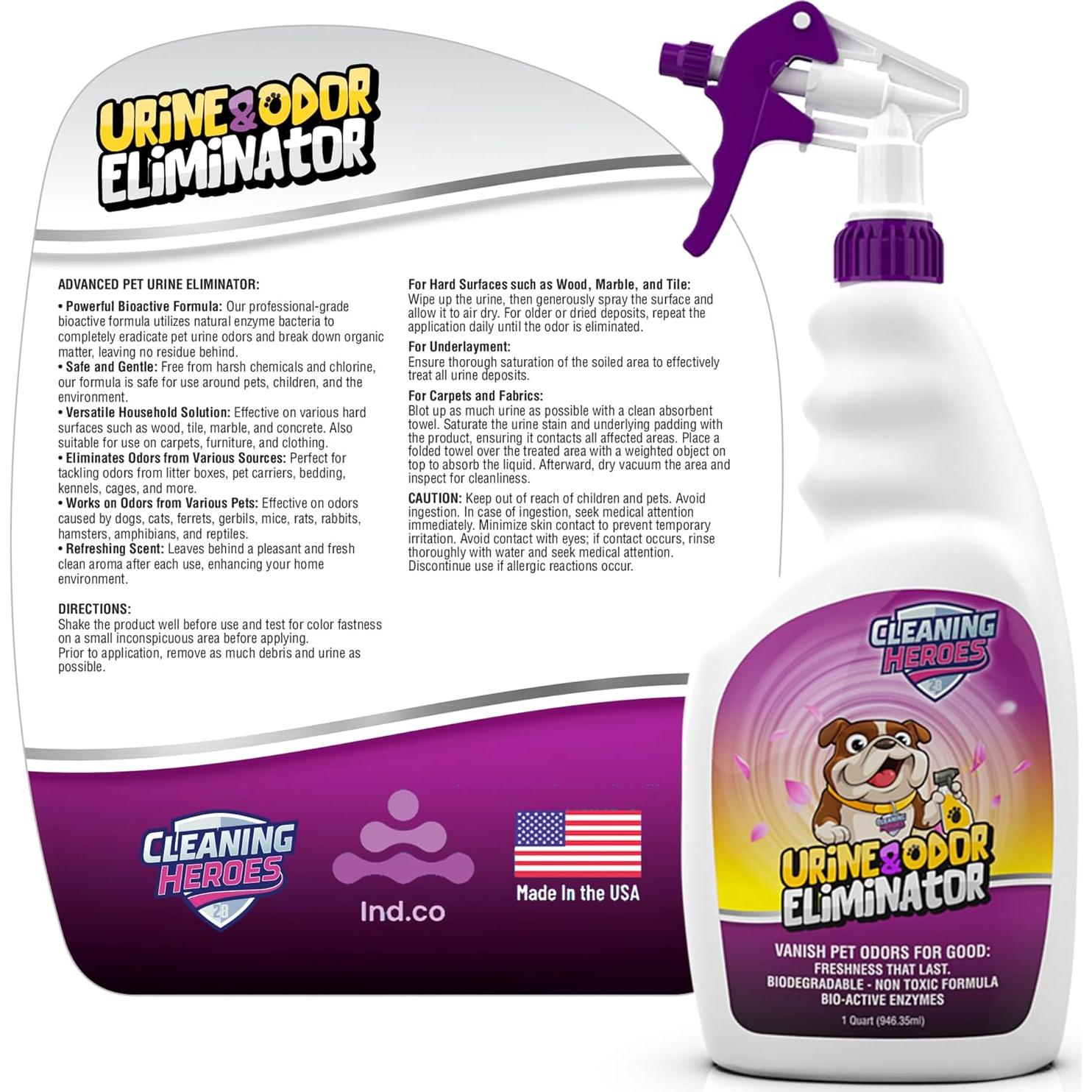 Limpiador Enzimático para Alfombras Cleaning Heroes 946ml