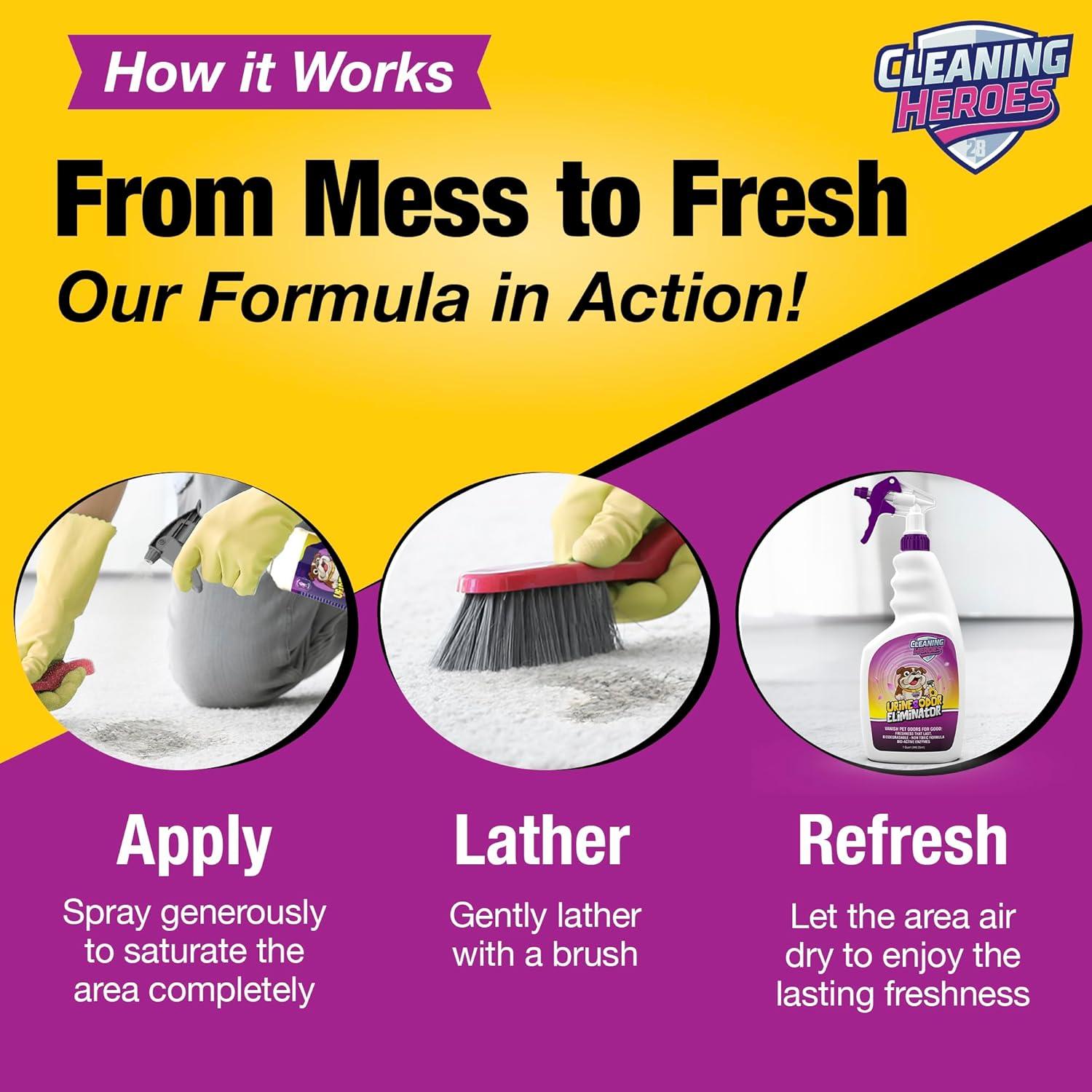 Limpiador Enzimático para Alfombras Cleaning Heroes 946ml