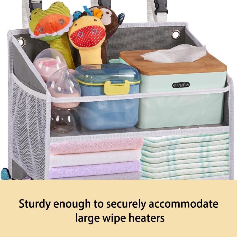 Organizador de Pañales Colgante WishJazz XL - Capacidad 90+ Pañales