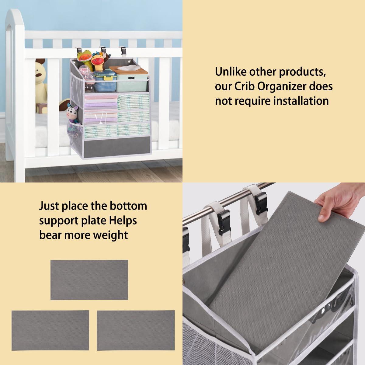 Organizador de Pañales Colgante WishJazz XL - Capacidad 90+ Pañales