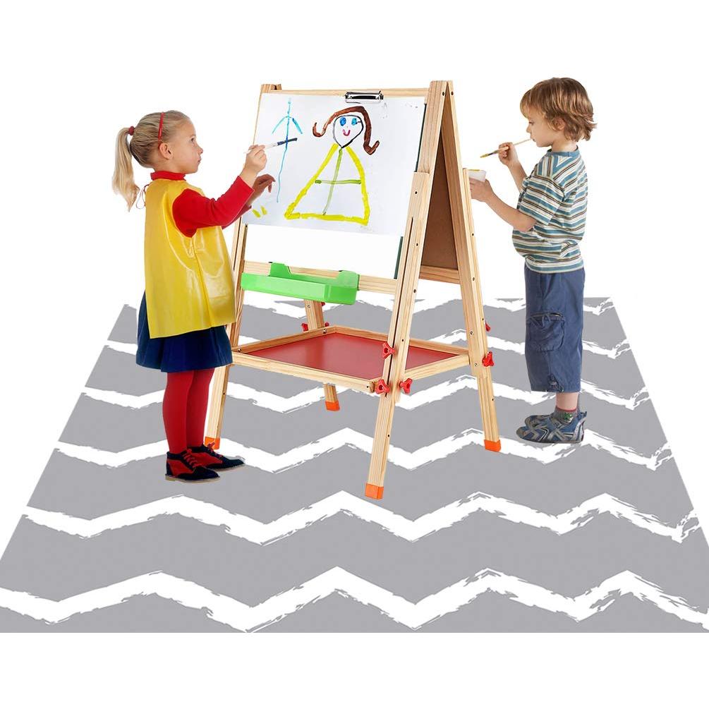 Alfombra Lavable Impermeable Antideslizante WOMUMON 130x130 cm