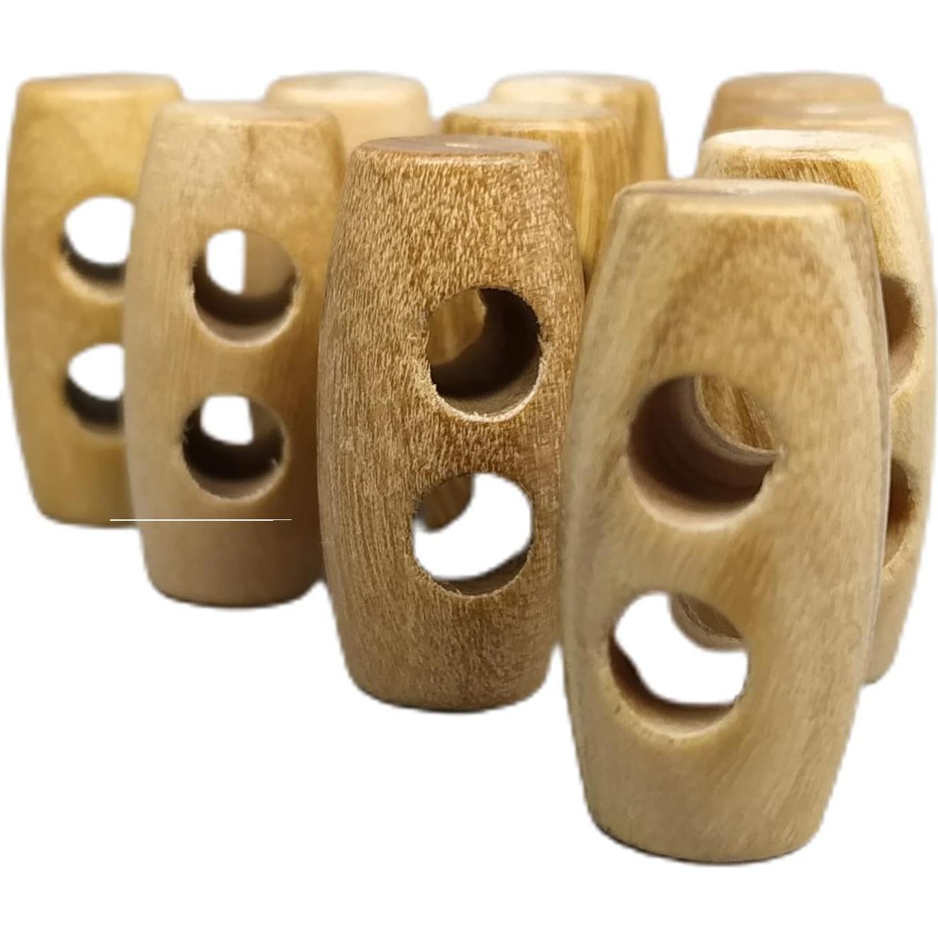 Botones de Madera de Olivo Botiboton SL - 20 mm - 12 Piezas