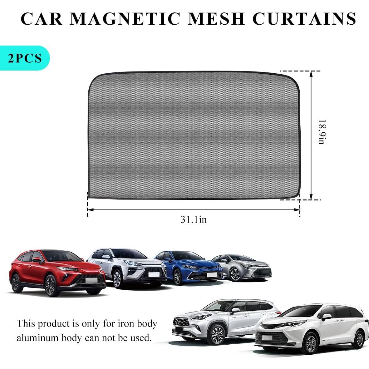 Cortina Magnética para Ventana de Auto SHMZK 2 Piezas