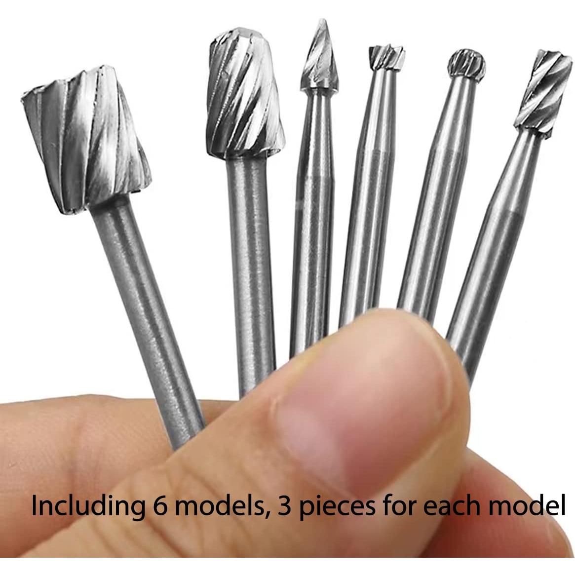 Juego de 30 brocas rotativas de tungsteno EAEDMY 3 mm para bricolaje