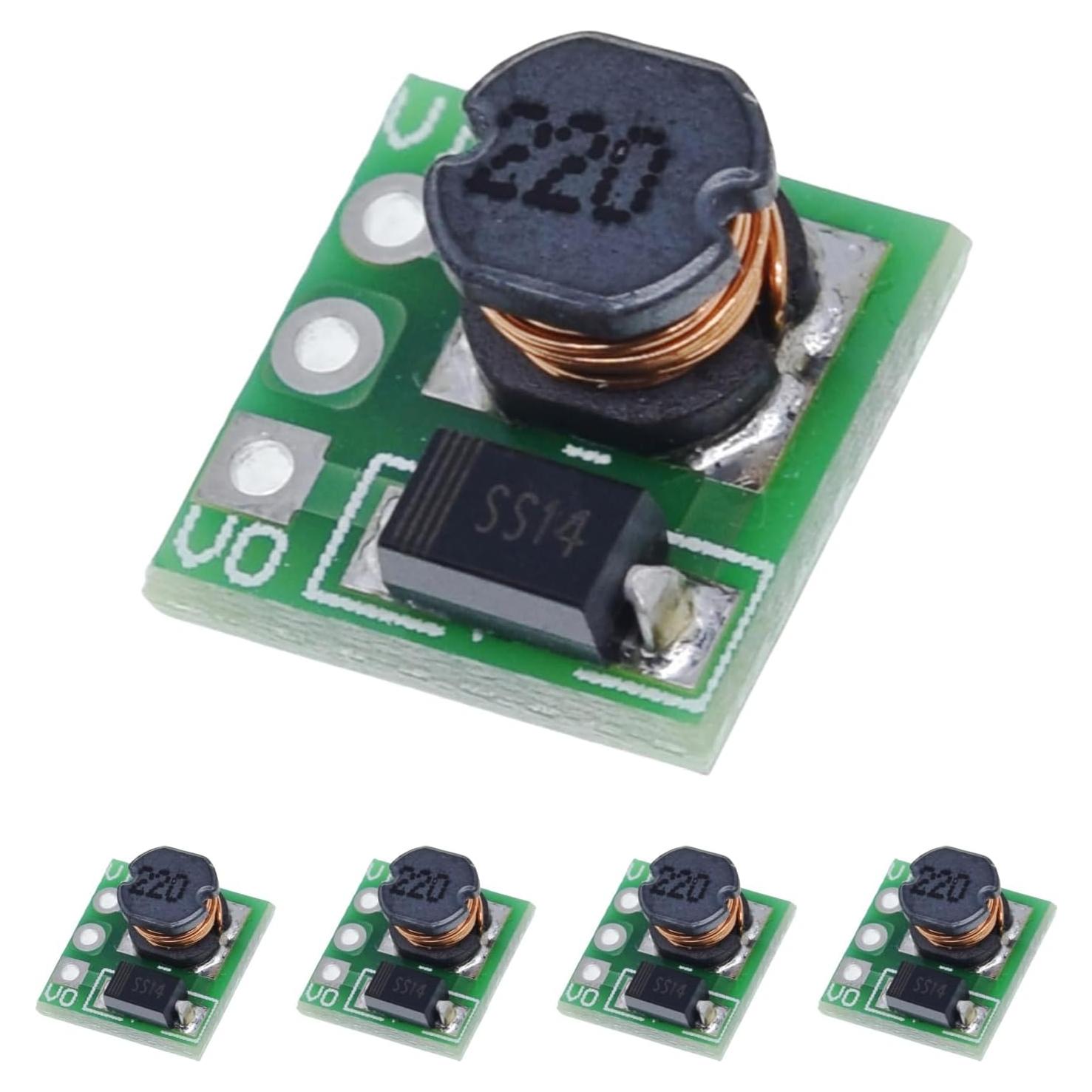 Paquete de 5 Módulos Boost MUXWELL 0.8-3.3V a 3.3V 500mA