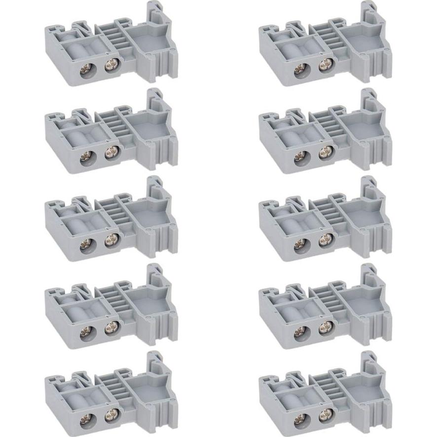 Soporte de Fusible Fielect E/UK 10 Pcs para Riel DIN 35mm
