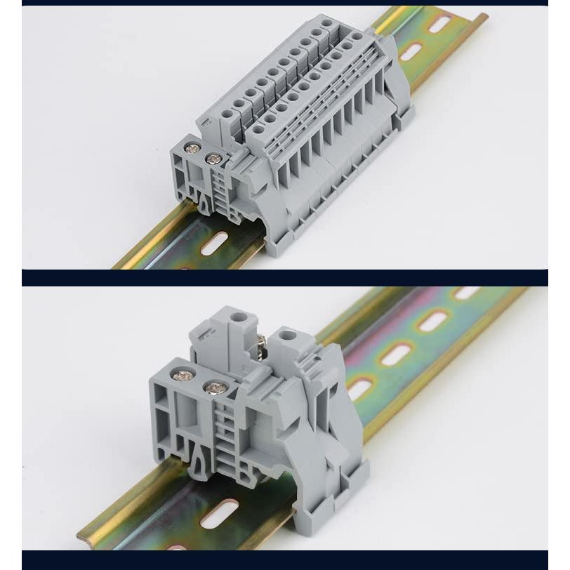 Soporte de Fusible Fielect E/UK 10 Pcs para Riel DIN 35mm