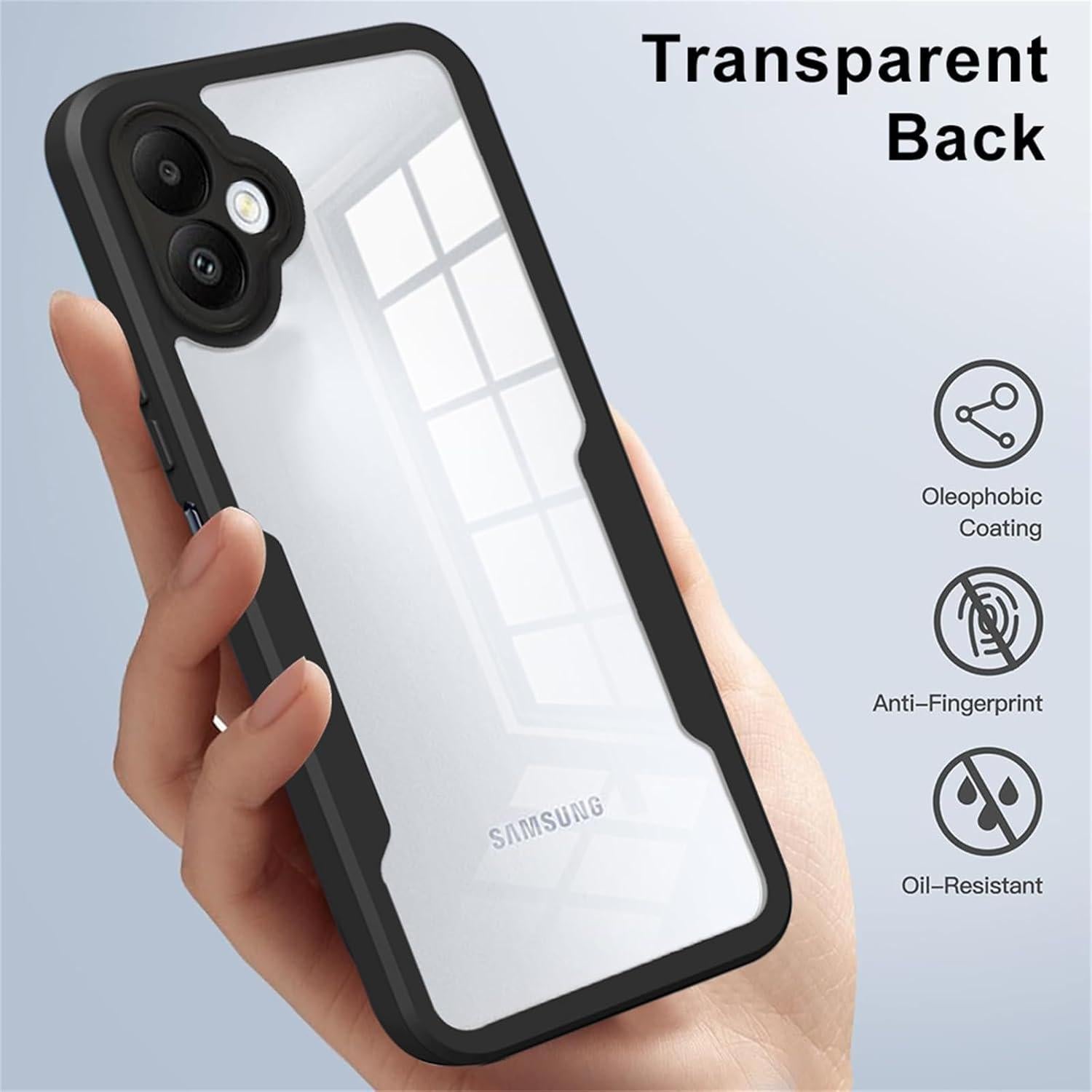 Funda Transparente CCSmall para Samsung Galaxy A05 con Protector