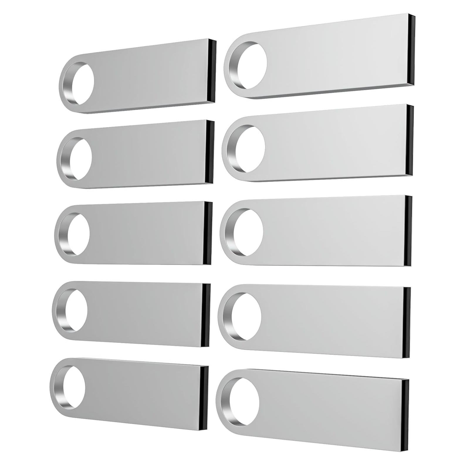 ABLAZE Unidad Flash USB 2.0 128MB Metal 10 Paquete