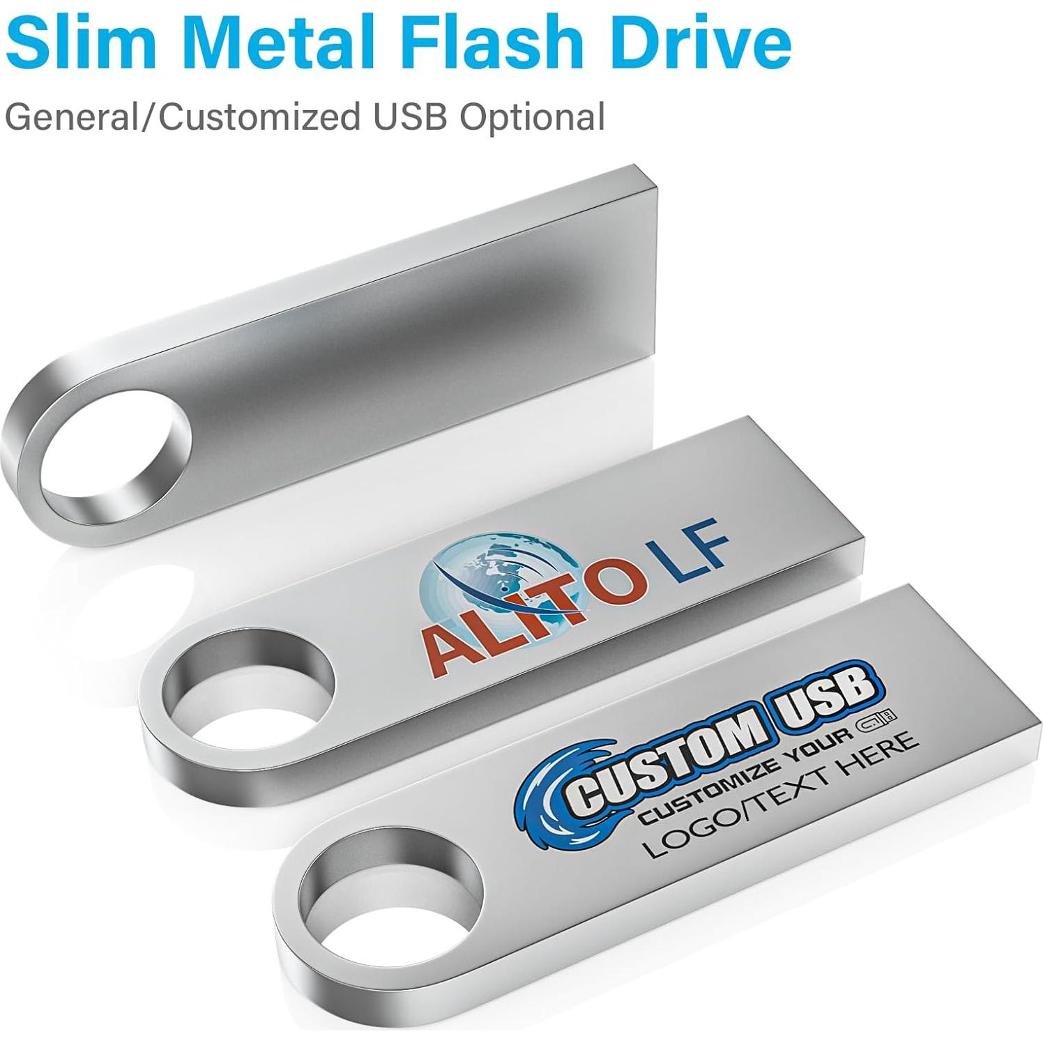 ABLAZE Unidad Flash USB 2.0 128MB Metal 10 Paquete