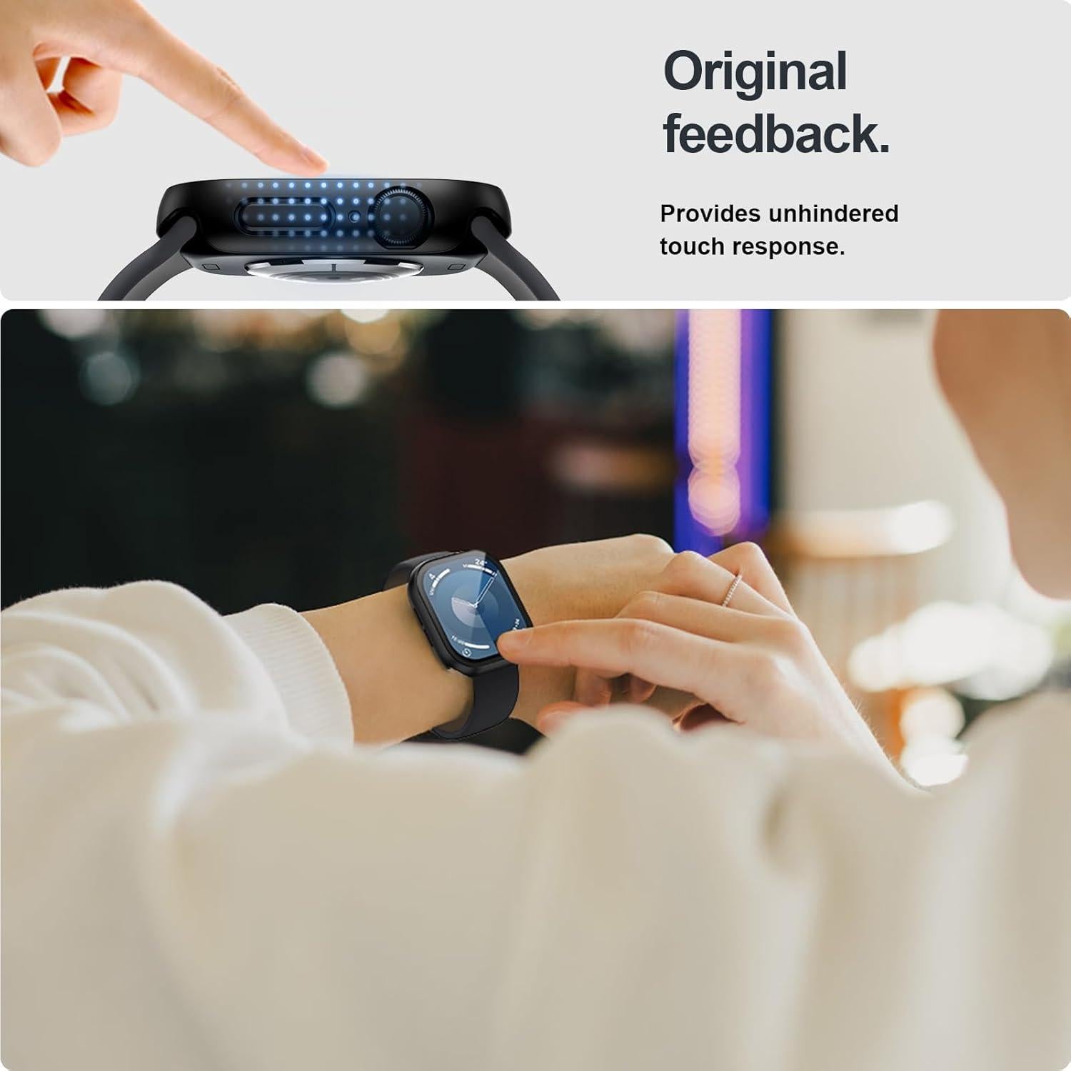 Funda y Protector de Pantalla JZK para Apple Watch 42mm