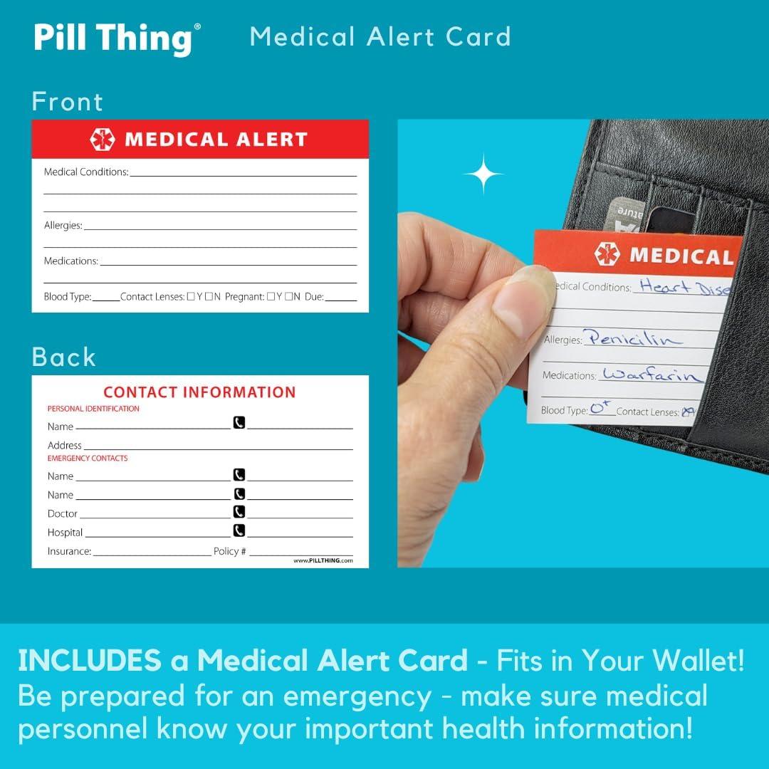 Organizador Semanal de Pastillas Pill Thing 6 Dosis Multicolor