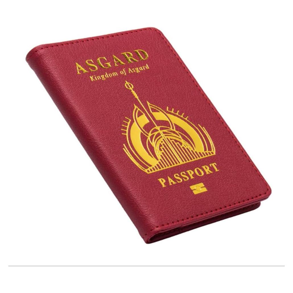 Funda de Pasaporte de Cuero Sintético Wakanda con Ranuras