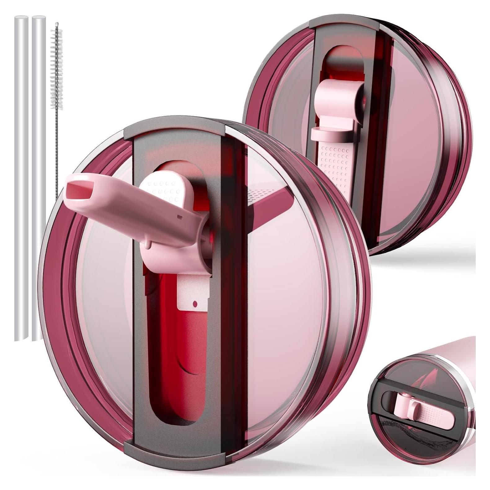 Tapa Repuesto a Prueba de Derrames QIONG para Taza 30oz Rosa