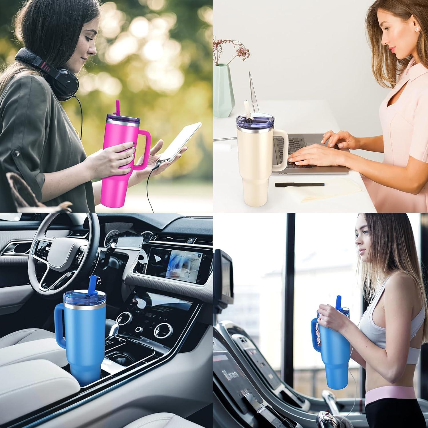 Tapa Repuesto a Prueba de Derrames QIONG para Taza 30oz Rosa