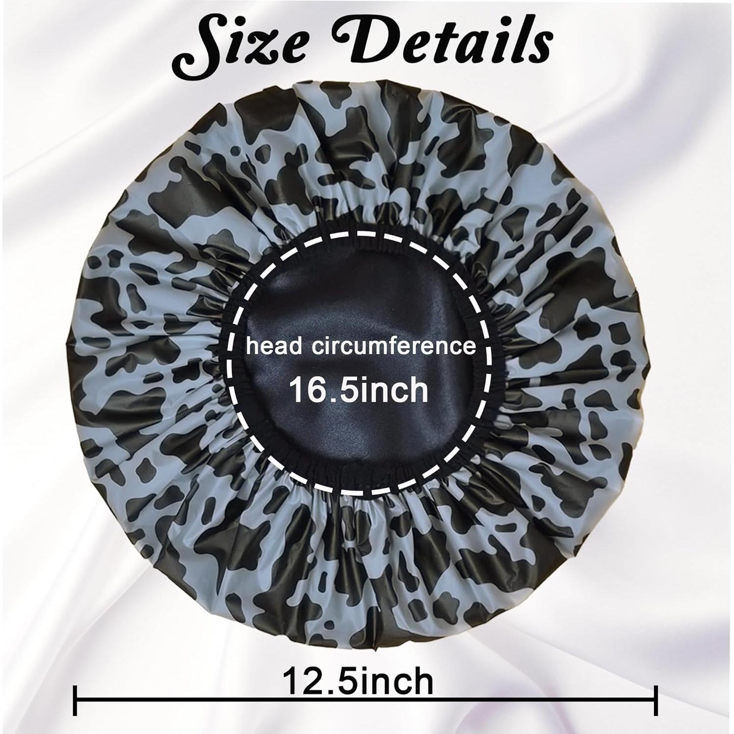 Gorro de Ducha Reutilizable Vidsel Impermeable Satén Doble Capa