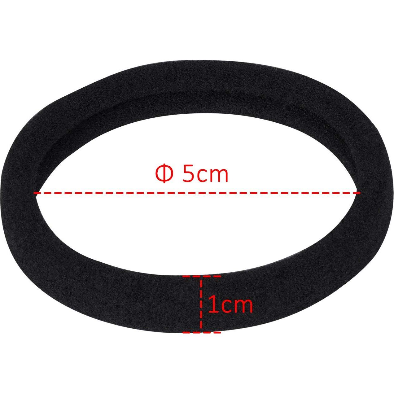 20 Gomas Elásticas Negras para Cabello Grueso e Rizado eBoot