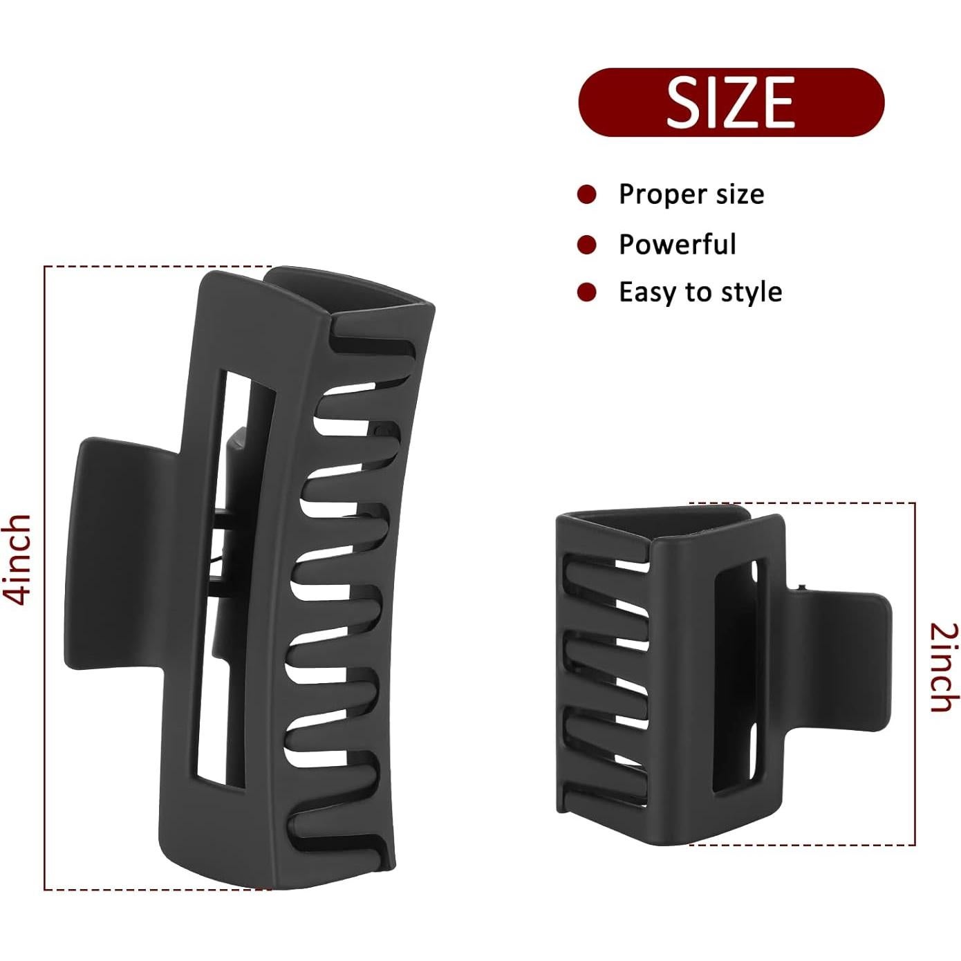 Juego de Clips para el Cabello YWMHTB - 12 Piezas Negros