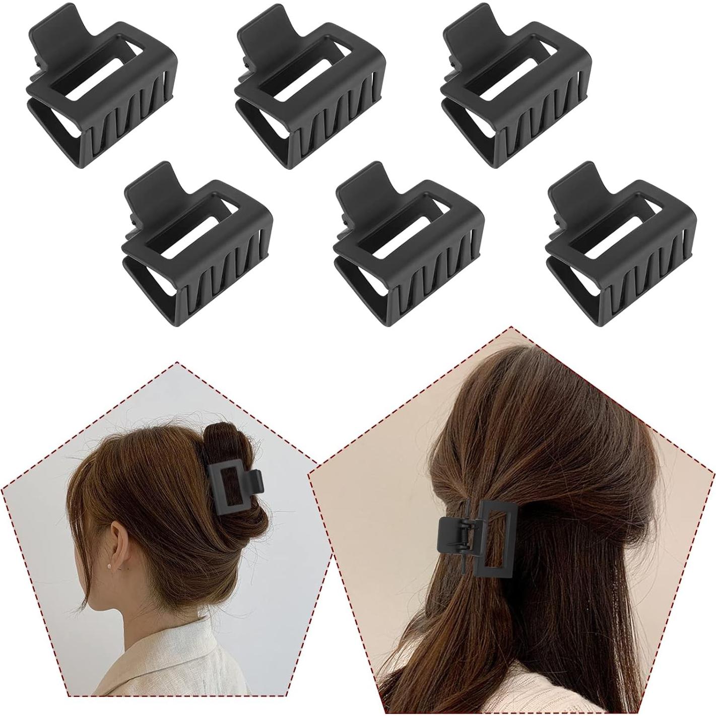 Juego de Clips para el Cabello YWMHTB - 12 Piezas Negros