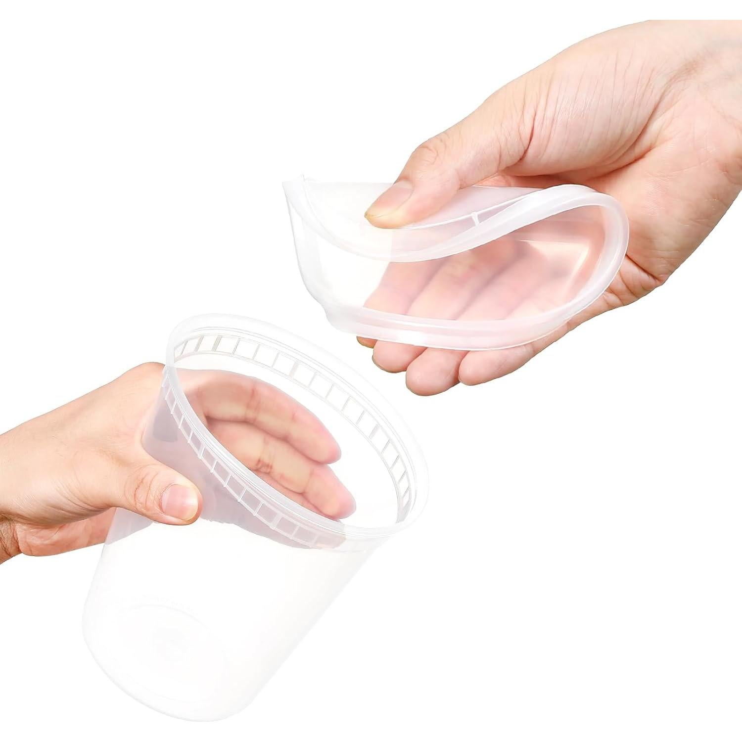 AOZITA 20 Contenedores Plásticos 0.95L Herméticos para Alimentos