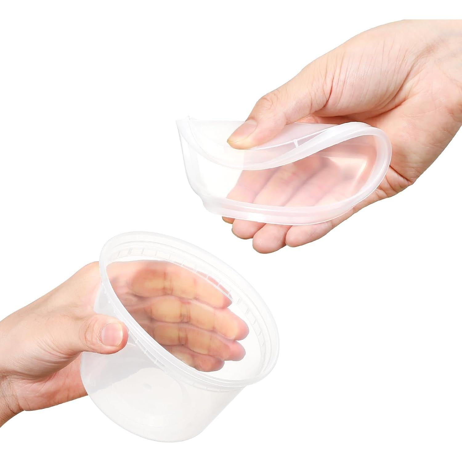 AOZITA 32 Contenedores Plásticos 16 oz Herméticos para Alimentos