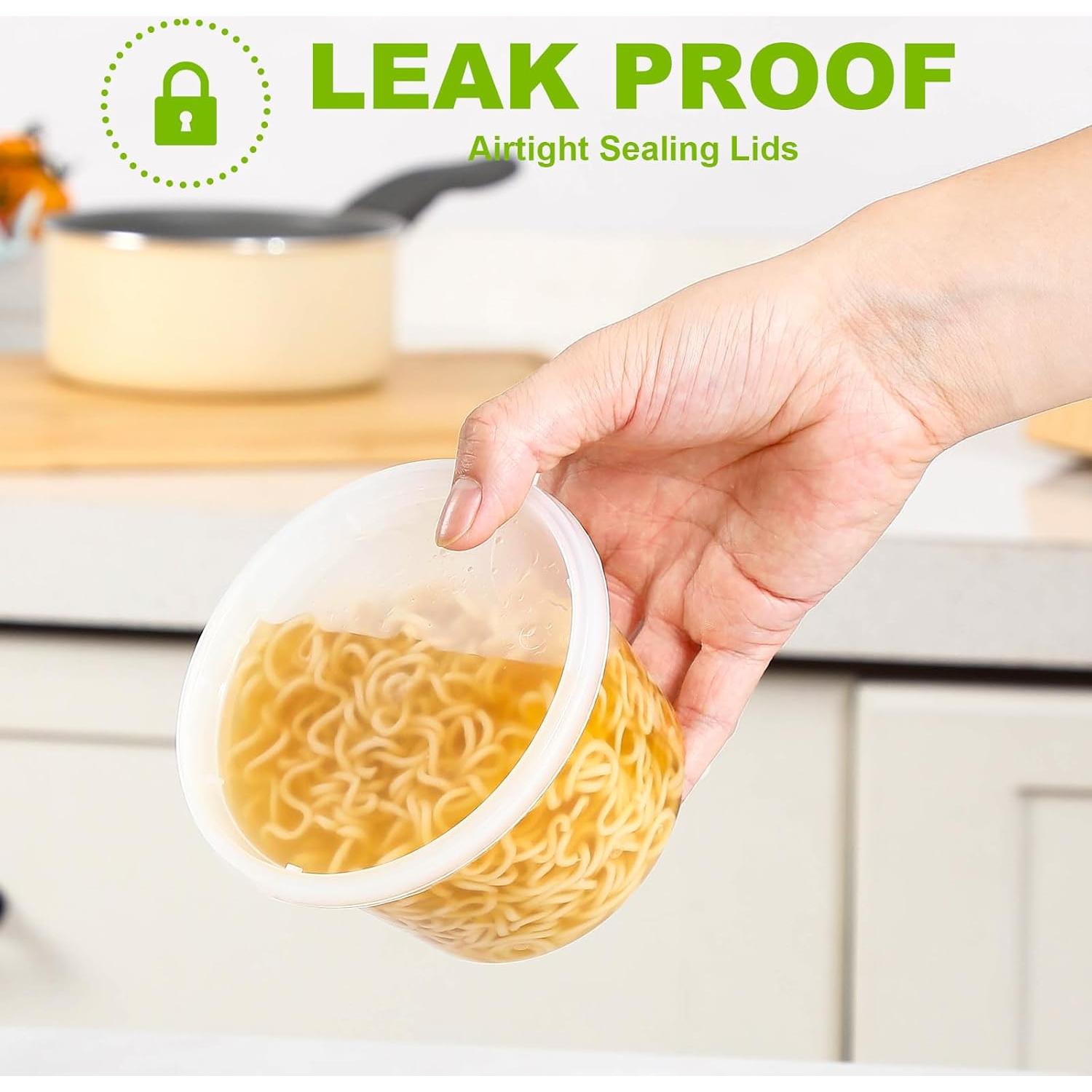 AOZITA 32 Contenedores Plásticos 16 oz Herméticos para Alimentos