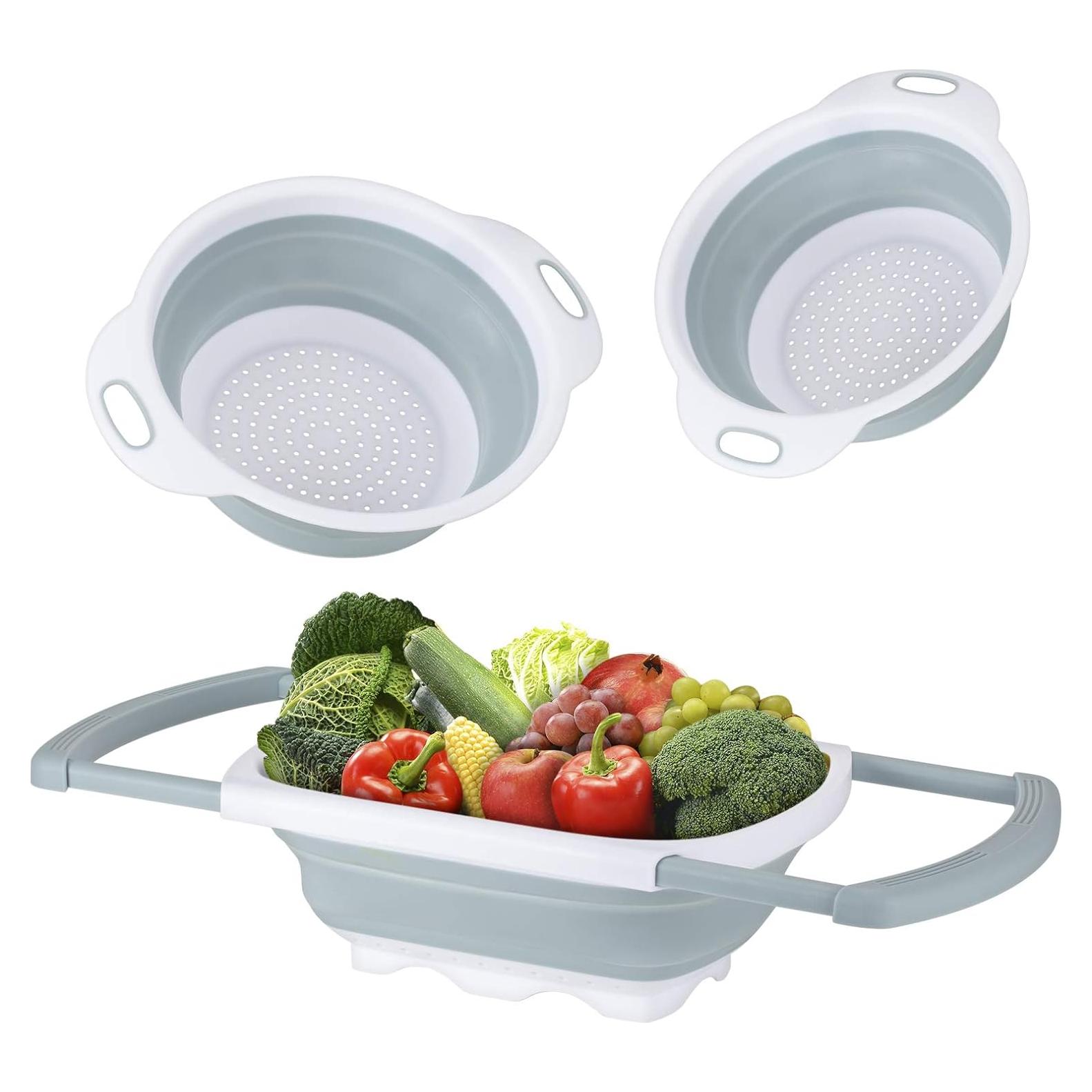 Juego de Coladores Plegables Dekostar - 6, 4 y 2 Cuartos