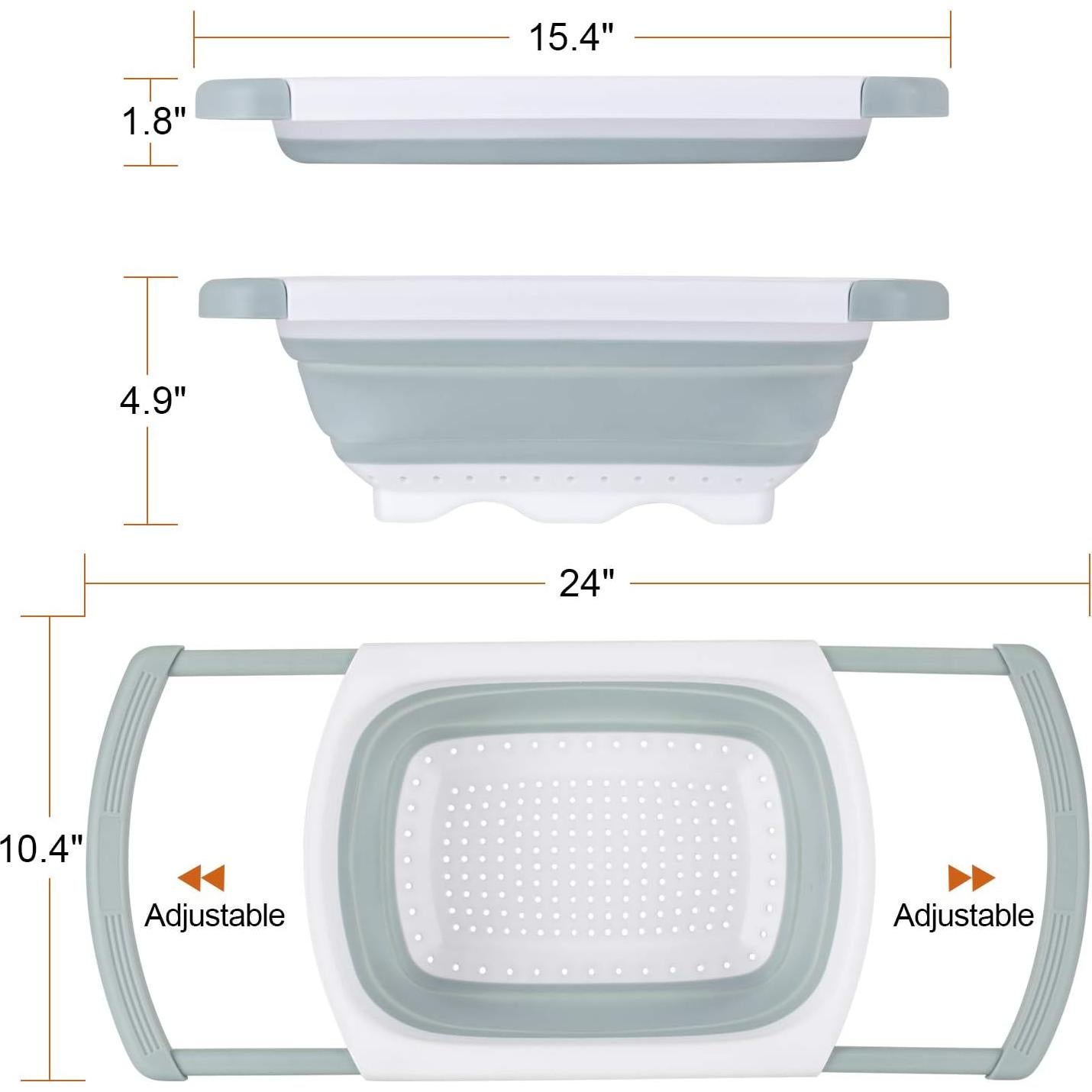 Juego de Coladores Plegables Dekostar - 6, 4 y 2 Cuartos