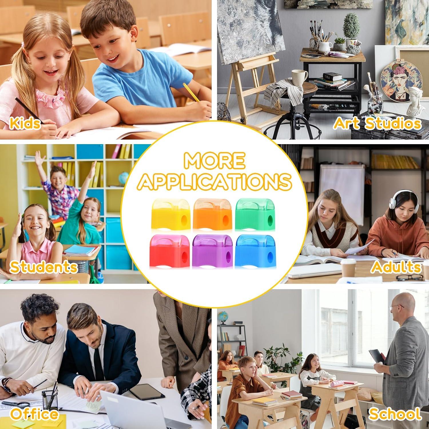 Afiladores de Lápices Mini Tytroy 144 Piezas Plástico Colores